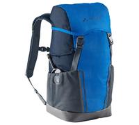 VAUDE Kinderrucksack Jungen & Mädchen Puck - komfortabler Wanderrucksack Kinder 14L, Wetterfester Schulrucksack mit Regenhülle & Lupe, viel Stauraum - blue/eclipse
