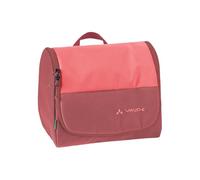 VAUDE Kulturbeutel WegaWash, gepolstert, brick, Einheitsgröße | Kosmetiktasche mit integriertem Spiegel - Waschbeuterl mit Zahnbürstenhalter und Aufhängehaken, 7,0L Volumen, 26cm Breite