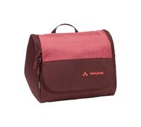 VAUDE Kulturbeutel WegaWash, gepolstert - Rot | Kosmetiktasche mit integriertem Spiegel - Waschbeuterl mit Zahnbürstenhalter und Aufhängehaken, 7,0L Volumen, 26cm Breite