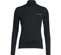 Vaude Livigno Ii Halbreißverschluss-langarm-t-shirt 46 Black Uni