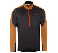 Vaude Livigno Halfzip II Fleecepullover, L, black/silt brown