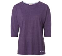 Vaude Neyland 3/4 T-Shirt Damen Wandershirt mulberry Größe 42 Farbgruppe lila lila Damen Hauptmaterial: 55% Hanf, 35% Polyester, 10% Lyocell