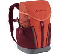 VAUDE Kinderrucksack Mädchen Puck - komfortabler Wanderrucksack Kinder 10L, Wetterfester Schulrucksack mit Regenhülle & Lupe, viel Stauraum, hotchili,Einheitsgröße
