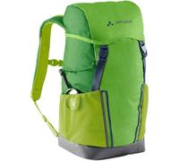 VAUDE Kinderrucksack Jungen & Mädchen Puck - komfortabler Wanderrucksack Kinder 14L, Wetterfester Schulrucksack mit Regenhülle & Lupe, viel Stauraum - apple