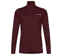 Langarmshirt VAUDE "WOMEN'S LIVIGNO HALFZIP II", Damen, Gr. 36, schwarz oak, Obermaterial: 89% Polyester, 11% Elasthan, normal, hoch geschlossener Ausschnitt, Shirts Langarmshirt, mit Reißverschluss,