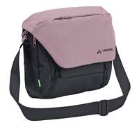 VAUDE Umhängetasche ROM S III - hochwertige Messenger Bag Herren & Damen aus recyceltem PET, wasserabweisende Schultertasche mit Notebook-Fach - black/purple ash, Mittelgroße