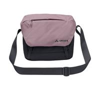 VAUDE Umhängetasche ROM S III - hochwertige Messenger Bag Herren & Damen aus recyceltem PET, wasserabweisende Schultertasche mit Notebook-Fach - black/purple ash, Mittelgroße
