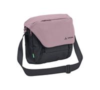 VAUDE Umhängetasche ROM S III - hochwertige Messenger Bag Herren & Damen aus recyceltem PET, wasserabweisende Schultertasche mit Notebook-Fach - black/purple ash, Mittelgroße