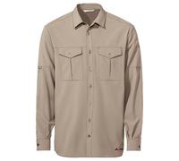 Vaude Rosemoor II LS Shirt Herren Langarmshirt Hemd linen uni Größe L Farbgruppe beige beige Herren Hauptmaterial: 100% Polyester