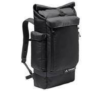 VAUDE Rucksack Cyclist Pack, 27 Liter, black, Einheitsgröße | Messenger-Stil für Pendeln und Freizeit, Fach für 15,6 Zoll Laptop, Tabletfach, Reflexband, 1.070 g