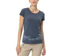 Vaude Damen Skomer Print II T-Shirt (Größe S, blau)