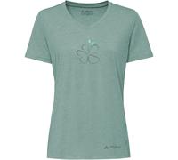 VAUDE Damen T-Shirt Skomer Print III – V-Ausschnitt, schnelltrocknend – Dusty Fern Gr. 34