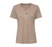 Vaude - Women's Skomer Print T-Shirt III - T-Shirt, Gr. L 42, beige/braun (Oat)