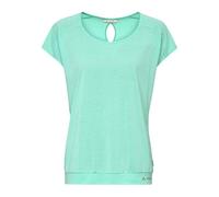 VAUDE Skomer T-Shirt III - Sportshirt Damen Kurzarm aus 75% recyceltem Polyester & 25% Lyocell, Sport Shirts für Damen mit überschnittener Schulter - sage, 42
