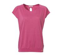 VAUDE Skomer T-Shirt III - Sportshirt Damen Kurzarm aus 75% recyceltem Polyester & 25% Lyocell, Sport Shirts für Damen mit überschnittener Schulter, Lotus pink,40