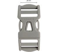 Vaude Steckschnalle 20mm Dual Adjust (Größe ONE SIZE, grau)