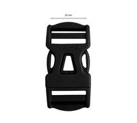 VAUDE Steckschnalle 25 mm Dual Adjust, black