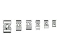 Vaude Steckschnalle 25mm Single Adjust (Größe ONE SIZE, grau)