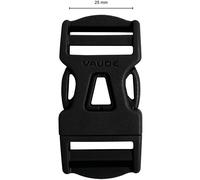 Vaude Steckschnalle 25mm Dual Adjust (Größe ONE SIZE, schwarz)