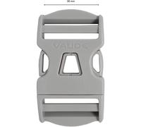 Vaude Steckschnalle 38mm Dual Adjust (Größe ONE SIZE, grau)