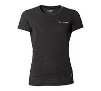 VAUDE Sveit T-Shirt für Damen - Schnelltrocknendes & geruchsresistentes Sport Shirt, Atmungsaktives Outdoor T-Shirt mit Rundhals, für Fahrradreisen & Bergsport, mit Merino Wolle, Black/Black, 34