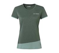 VAUDE Sveit T-Shirt für Damen - Schnelltrocknendes & geruchsresistentes Sport Shirt, Atmungsaktives Outdoor T-Shirt mit Rundhals, für Fahrradreisen & Bergsport, mit Merino Wolle, Agave, 46