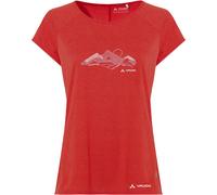 Vaude Tekoa II Damen T-Shirts rot Größe XS Trekking Hautfreundlich Lyocell (Tencel™)