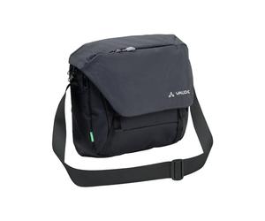 VAUDE Umhängetasche ROM S III - hochwertige Messenger Bag Herren & Damen aus recyceltem PET, wasserabweisende Schultertasche mit Notebook-Fach - black, Einheitsgröße