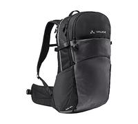 VAUDE Wanderrucksack Wizard Schwarz 24+4, wasserabweisender Rucksack Damen & Herren, komfortabler Trekkingrucksack mit durchdachtem Tragesystem & praktischer Fächeraufteilung