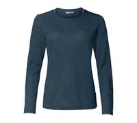 VAUDE Langarmshirt Essential Funktionsshirt Damen Dark Sea Uni Größe 34