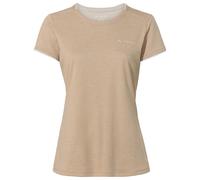 VAUDE Essential T-Shirt für Damen in Linen, Größe 44 - Schnelltrocknendes & pflegeleichtes Sport Shirt, Atmungsaktives Outdoor T-Shirt mit Rundhals, Ideal für Fahrradreisen, Wandern & Trekking