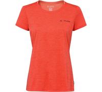 VAUDE Essential T-Shirt für Damen - Schnelltrocknendes & pflegeleichtes Sport Shirt, Atmungsaktives Outdoor T-Shirt mit Rundhals - Glowing red, 46