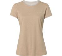 VAUDE Essential T-Shirt für Damen - Schnelltrocknendes & pflegeleichtes Sport Shirt, Atmungsaktives Outdoor T-Shirt mit Rundhals - Linen, 40