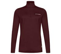 Langarmshirt VAUDE "WOMEN'S LIVIGNO HALFZIP II", Damen, Gr. 36, schwarz oak, Obermaterial: 89% Polyester, 11% Elasthan, normal, hoch geschlossener Ausschnitt, Shirts Langarmshirt, mit Reißverschluss,