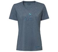 VAUDE T-Shirt Skomer Print T-Shirt III – Weiches Damen-T-Shirt Wandern & Alltag – Dark Sea Uni 44