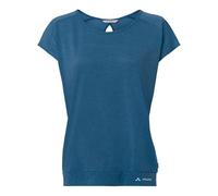 VAUDE Women's Skomer T-Shirt III, leichtes T-Shirt zum Wandern und für den Alltag, schnelltrocknendes Material, Shore Blue, 48