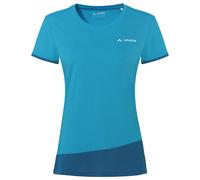VAUDE T-Shirt Sveit Damen – atmungsaktiv, schnelltrocknend, mit Merinowolle, Aqua 40