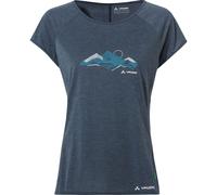 Vaude Tekoa Ii Kurzarm-t-shirt 40 Dark Sea/White