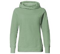 Kapuzensweatshirt VAUDE "WOMEN'S TUENNO PULLOVER" Gr. 34, grün (willow green) Damen Sweatshirts Logoprägung auf dem Arm (82674807-34)