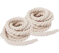 VBS 2er-Pack Baumwoll-Seil 3m Kordel Seile Makramee Baumwollschnur