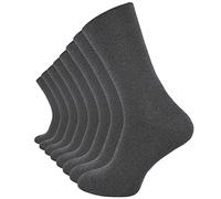 VCA 8 Paar Herren COMFORT Socken in Anthrazit, Ohne Gummibund, Baumwolle mit Elasthan (43/46, anthrazit) - Cottonprime