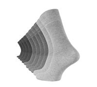 VCA Herren Business Socken 10er Pack - Grau-Töne - Komfortbund - Baumwollsocken mit Elasthan - Faltenfreier Sitz - Atmungsaktive Herrensocken für Beruf und Freizeit, Gr. 39-42