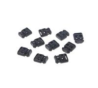 Vdaxvme 10 Stück Schnürsenkel-Schnallen-Clip-Stopper, Seilklemme, Kordel, Kabel, Luxus-Schuh-Clips