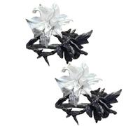 Vdaxvme 2 Stück moderne offene Fingerringe, verstellbare Ringe, geometrischer Blumenschmuck, Legierungsstruktur, geeignet für Modeliebhaber, Geschenk, einzigartige Blumenringe