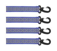 Vdaxvme 4pc Portable Quick Release Strap Keychain Reflective Pendant for Outdoor Activity Night Visibility ABS Quick Release Reflective Keychain for Visibility