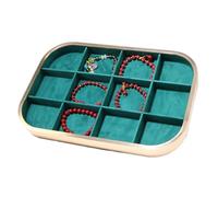 Vdaxvme Anspruchsvolle Schmuckablage, stapelbare Vitrine, Präsentationsplatte, geeignet für die Organisation von Anhängern, Halsketten und Armbändern, Schmuckaufbewahrungslösung