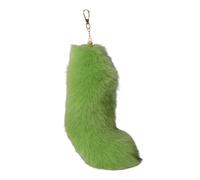 Vdaxvme Luxurious Faux Hair Foxes Tail Keychain Elegant Keychain with Foxes Tail Pendant Portable Keyrings Accessory for Key Bag Versatile Bag Charm