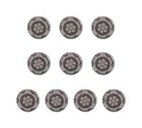 Vdaxvme Modische Metall-Schuhschnallen für Herren, Ledersandalen, 1,3 cm Durchmesser, Ersatznieten, Schrauben, Knöpfe, Strandsandalen, Dekoration, Zubehör, 10 Stück, Nein 16 Stück, Einheitsgröße