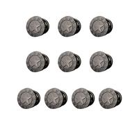 Vdaxvme Modische Metall-Schuhschnallen für Herren, Ledersandalen, 1,3 cm Durchmesser, Ersatznieten, Schrauben, Knöpfe, Strandsandalen, Dekoration, Zubehör, 10 Stück, Nein 8, Einheitsgröße