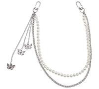 Vdaxvme Punk Jeans Hosen Kette Multi Layer für Butterfly Charm Taille Brieftasche Gürtel für Tänzer Punks Hip auf Jeans Männer
